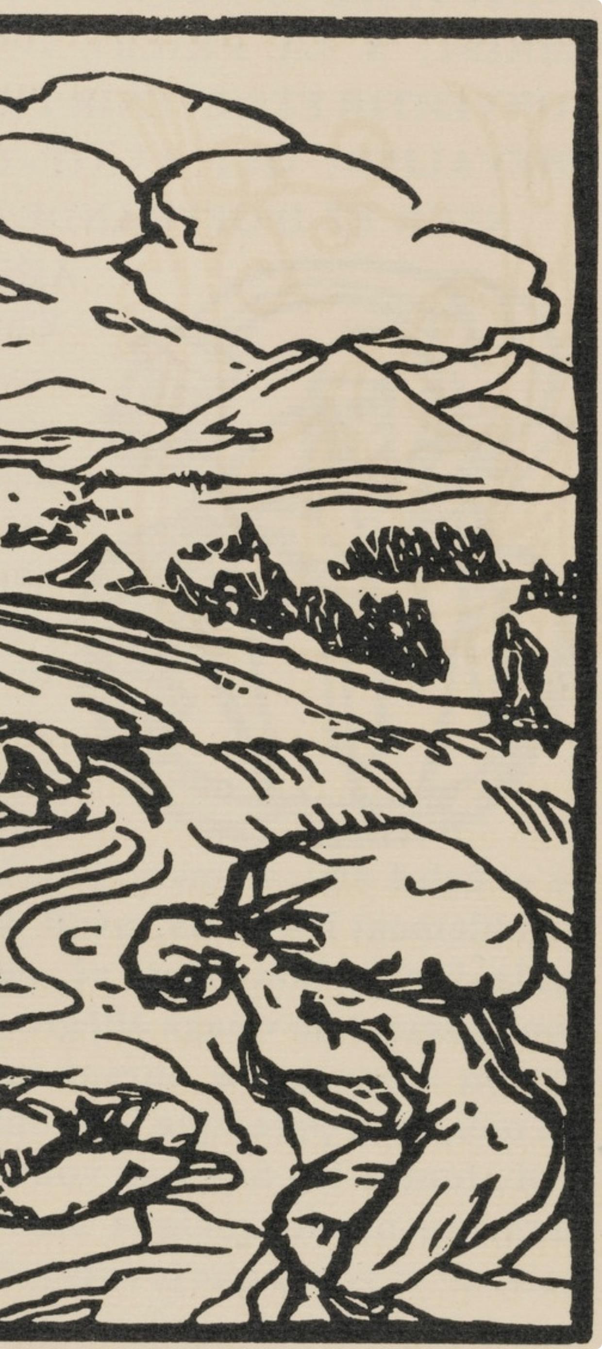 Woodcut - mile Bernard - Composition (Morane - No. 100) - Les Petites Fleurs de St. Franoise - 4