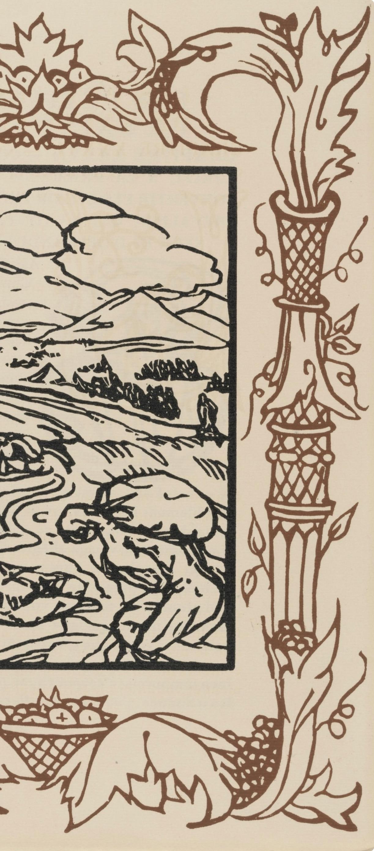 Woodcut - mile Bernard - Composition (Morane - No. 100) - Les Petites Fleurs de St. Franoise - 6