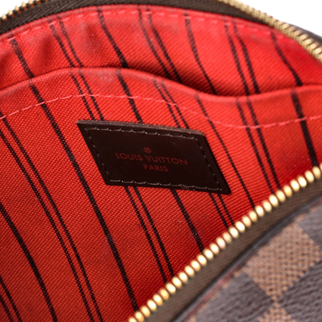 Large Louis Vuitton Neverfull Pochette Damier - 7