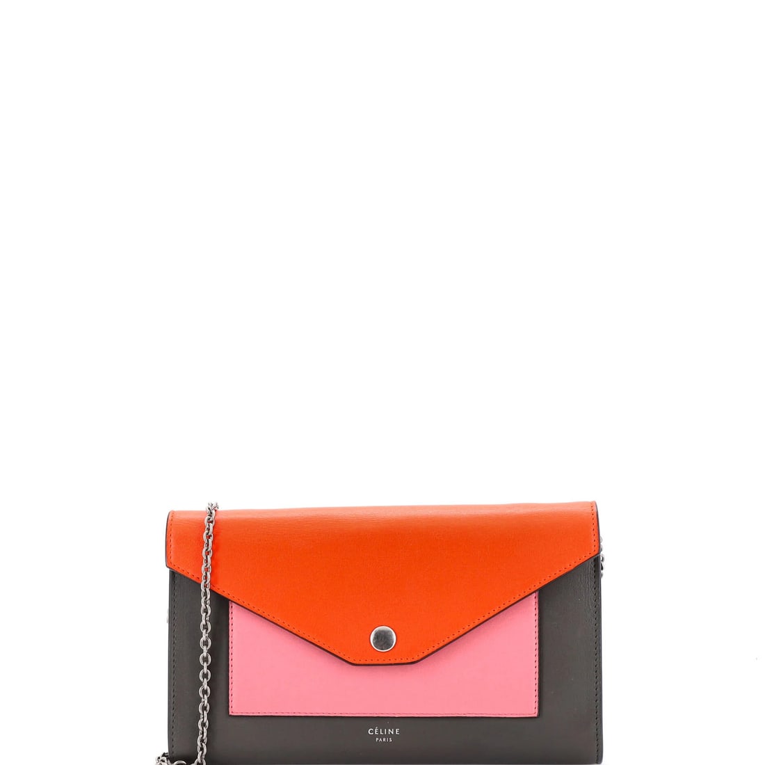 Small Celine Pocket Envelope Shoulder Bag Leather (1 of 8)