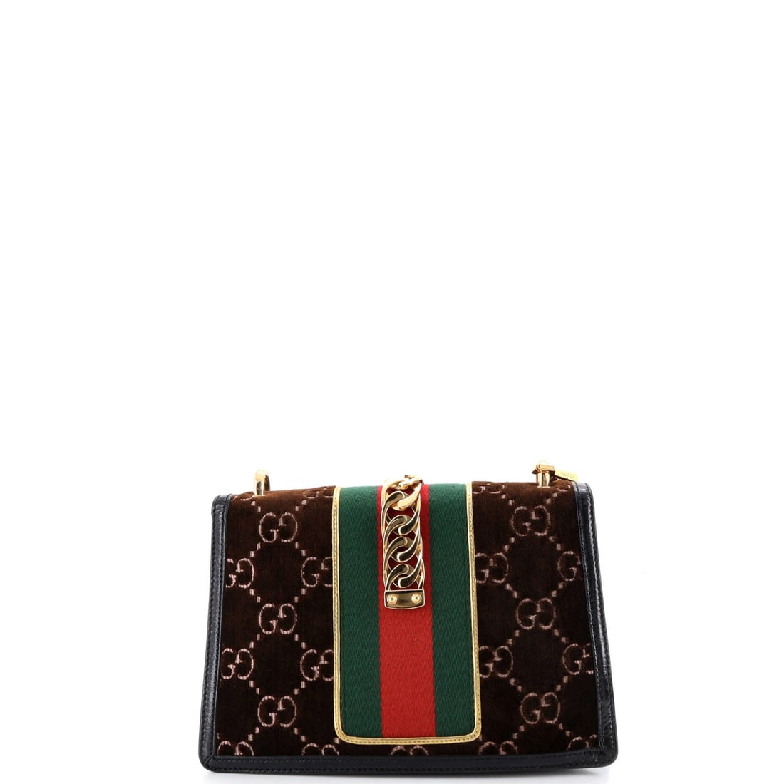 Small Gucci Sylvie Shoulder Bag GG Velvet - 3
