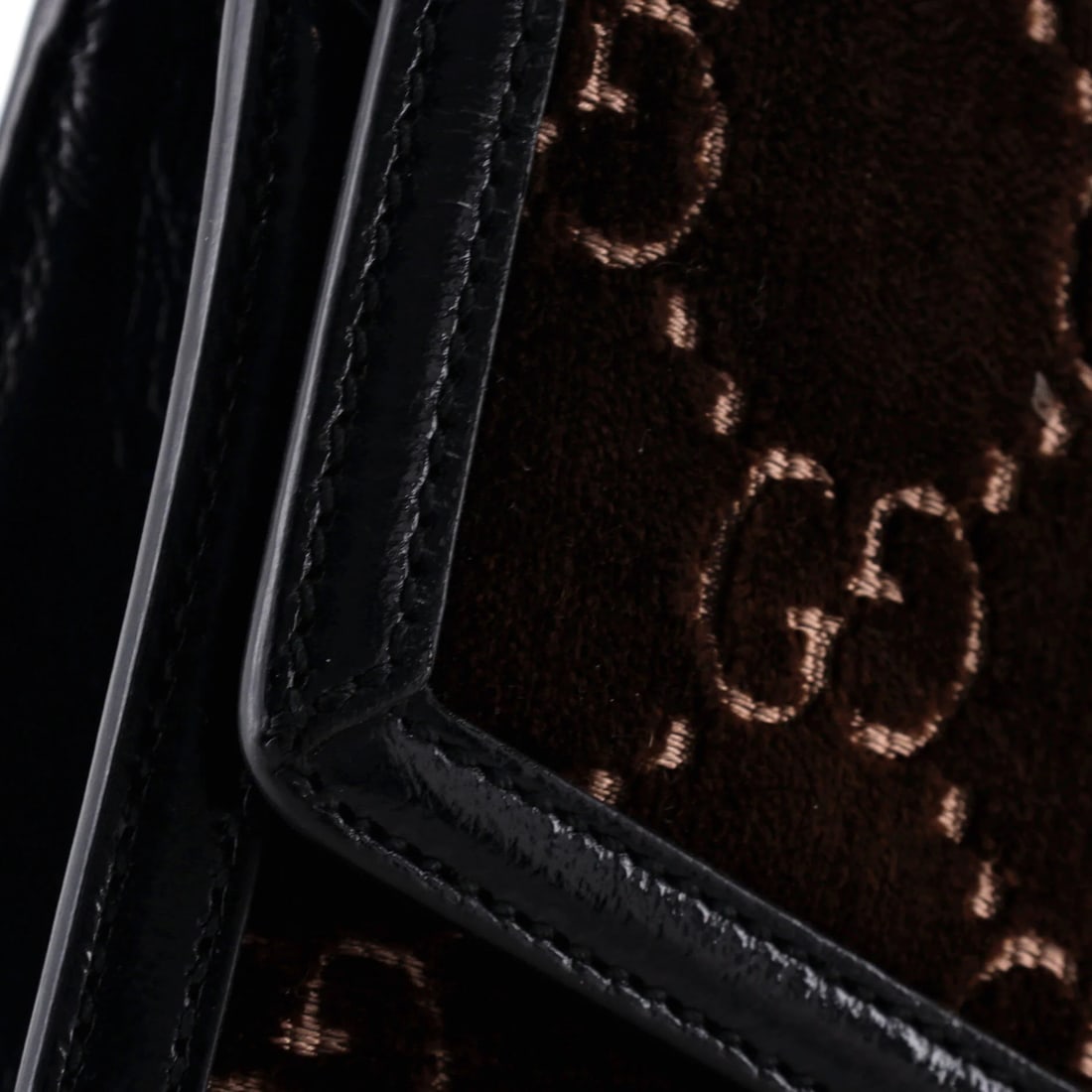 Small Gucci Sylvie Shoulder Bag GG Velvet - 6