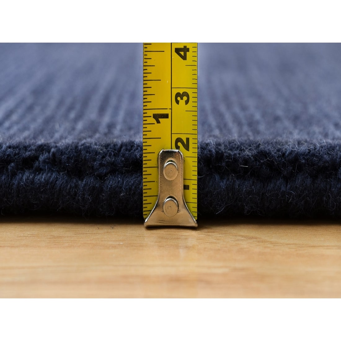 Rug 9'1"x12' Oxford Blue Wool and Plant Based Silk Loom Knotted Oriental - 11