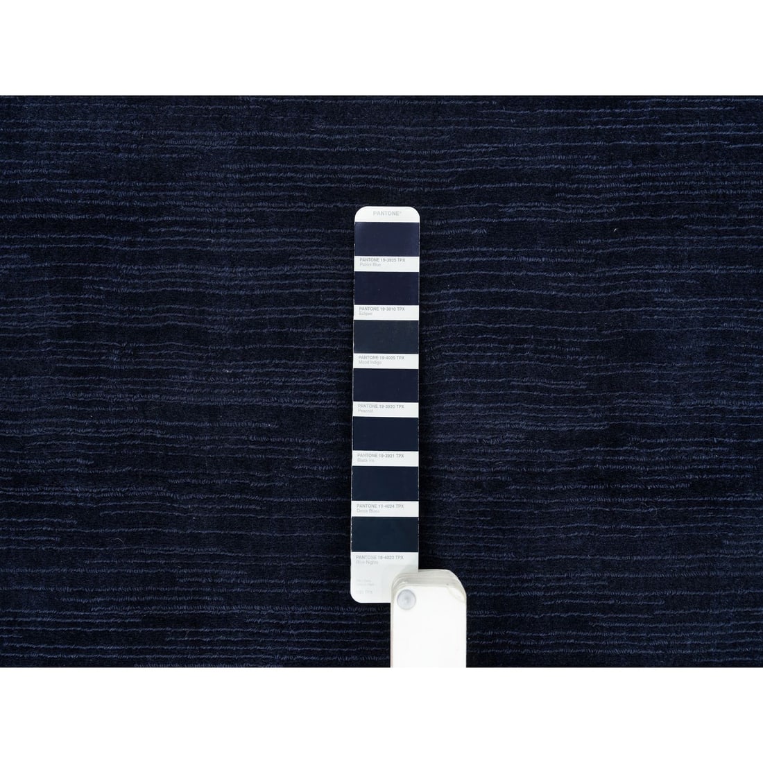 Rug 9'1"x12' Oxford Blue Wool and Plant Based Silk Loom Knotted Oriental - 8