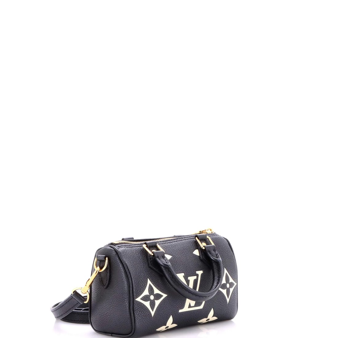 Nano Louis Vuitton Speedy Bandouliere NM Bag Bicolor Monogram Empreinte Giant - 2