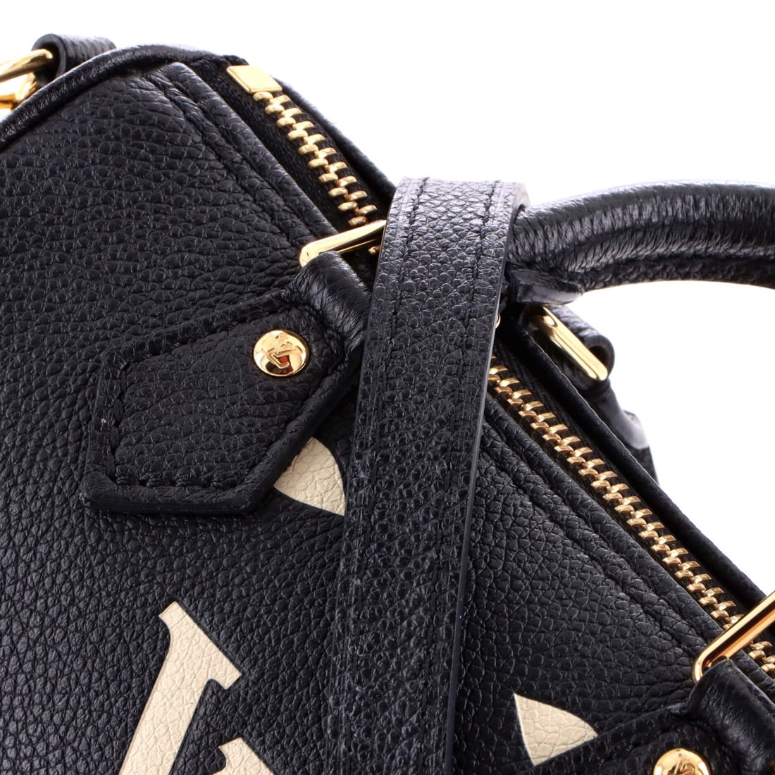 Nano Louis Vuitton Speedy Bandouliere NM Bag Bicolor Monogram Empreinte Giant - 7