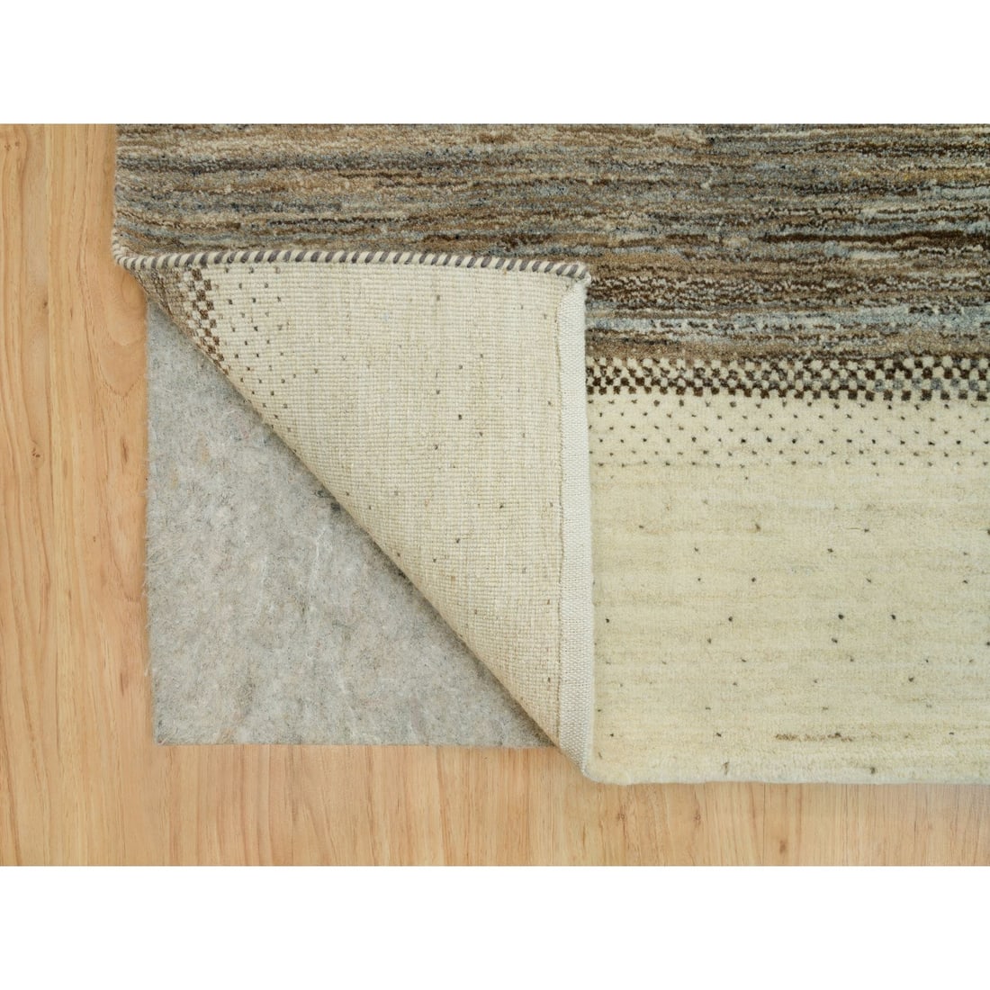 Rug 8'9"x11'8" Swan White Gabbeh Tree Soft Wool Hand Knotted Oriental - 5