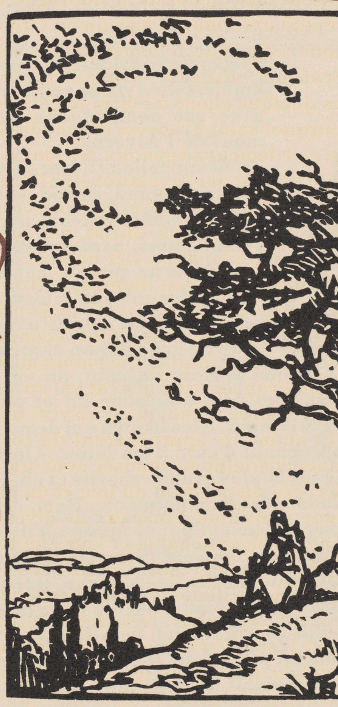 Woodcut - mile Bernard - Composition (Morane - No. 100) - Les Petites Fleurs de St. Franoise - 3