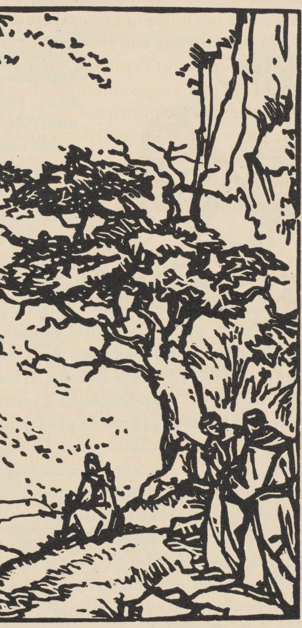 Woodcut - mile Bernard - Composition (Morane - No. 100) - Les Petites Fleurs de St. Franoise - 4