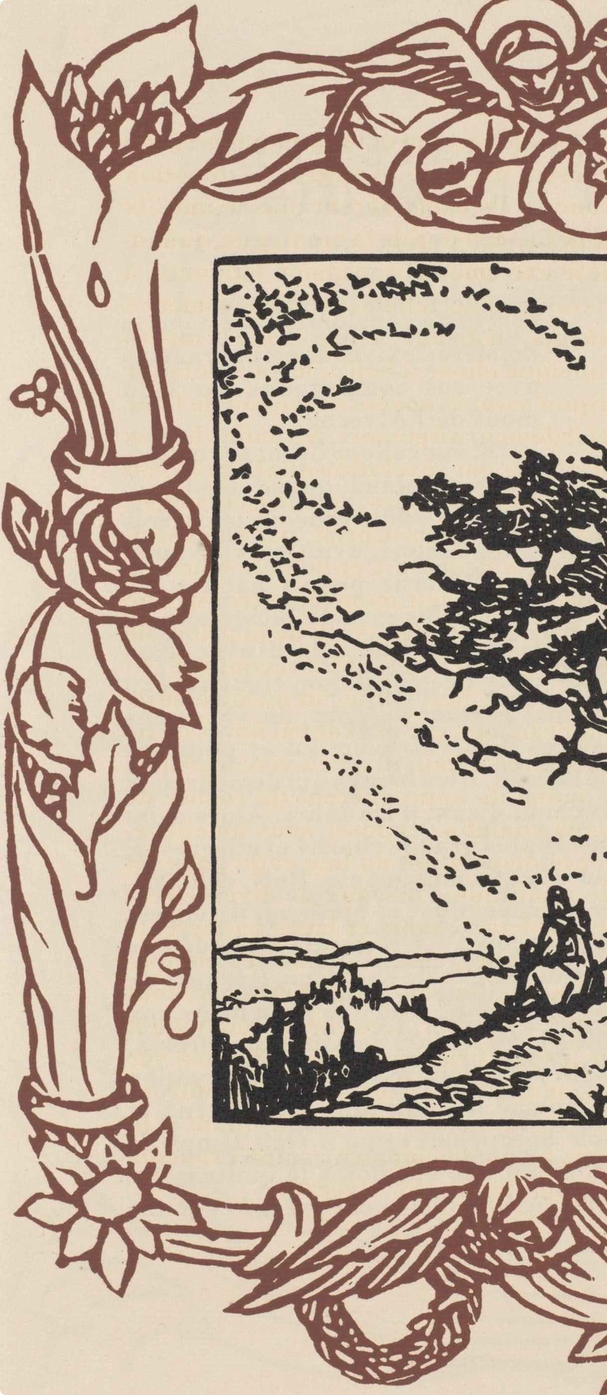 Woodcut - mile Bernard - Composition (Morane - No. 100) - Les Petites Fleurs de St. Franoise - 5