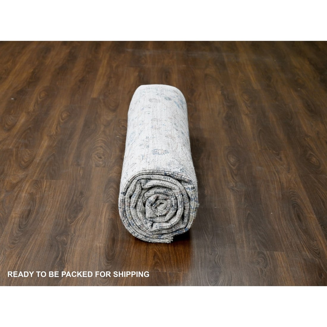 Rug 8'10"x11'10" Ivory Pure Wool Hand Knotted Mahal Design Oriental - 10