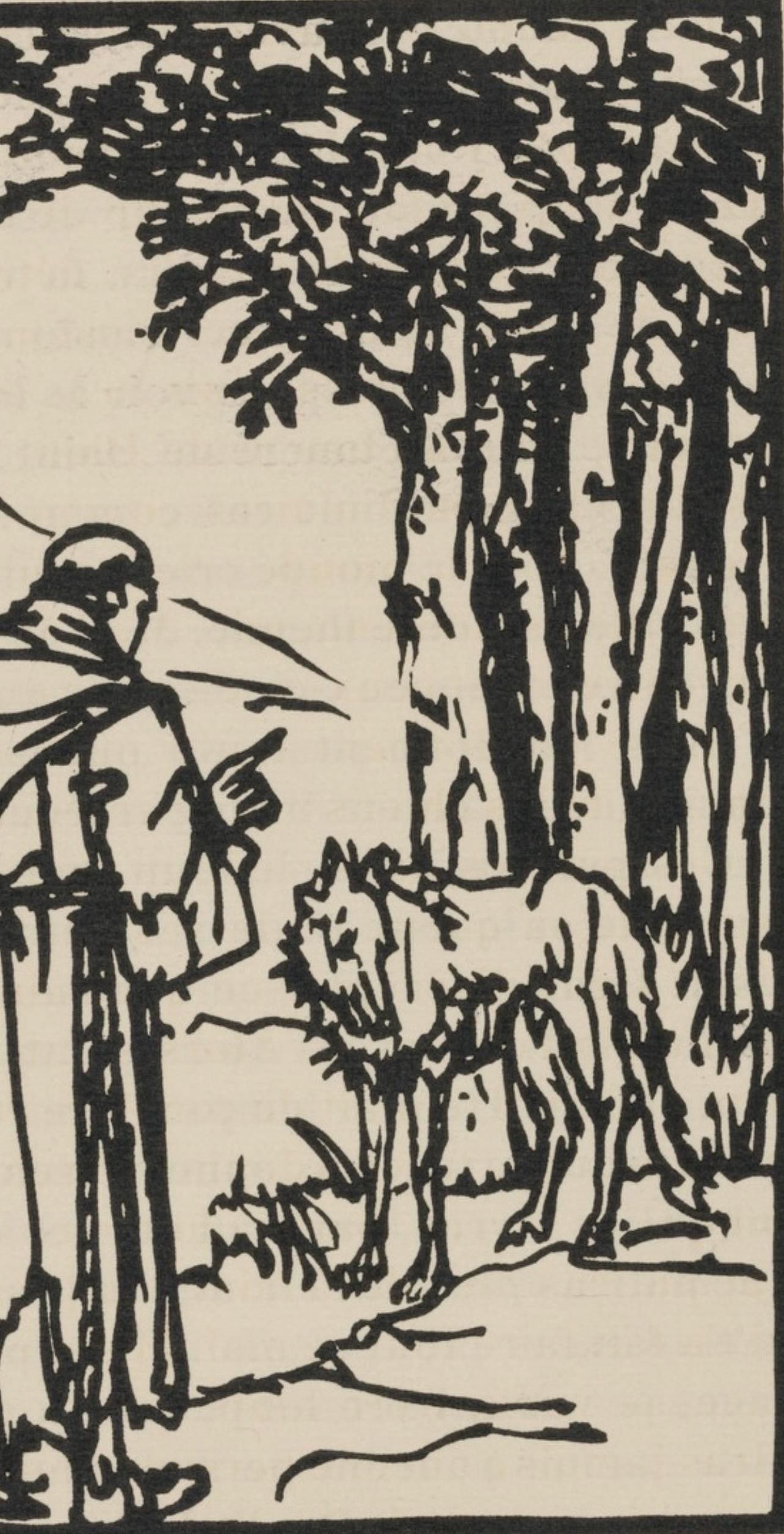 Woodcut - mile Bernard - Composition (Morane - No. 100) - Les Petites Fleurs de St. Franoise - 4