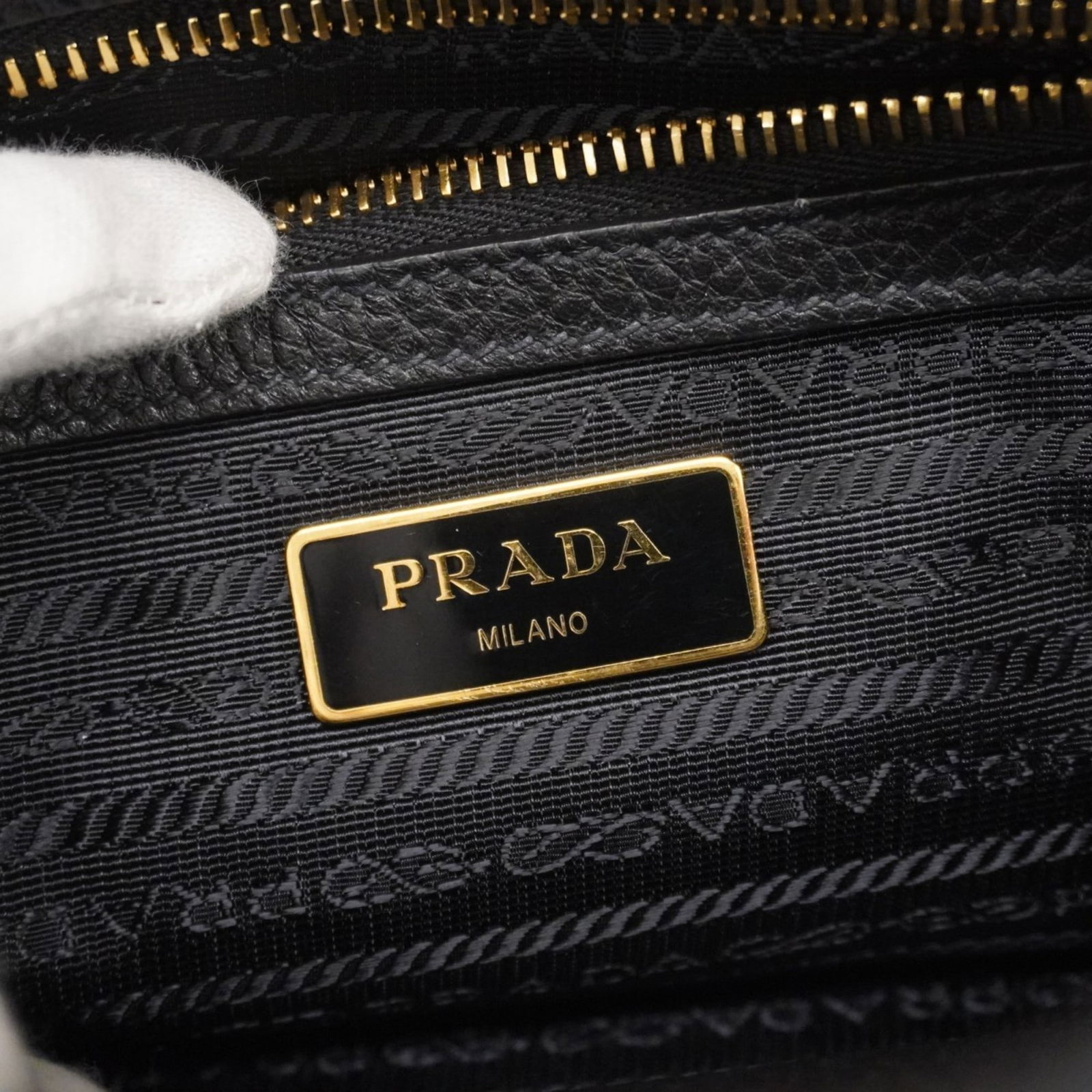 Leather Prada Handbag - 5