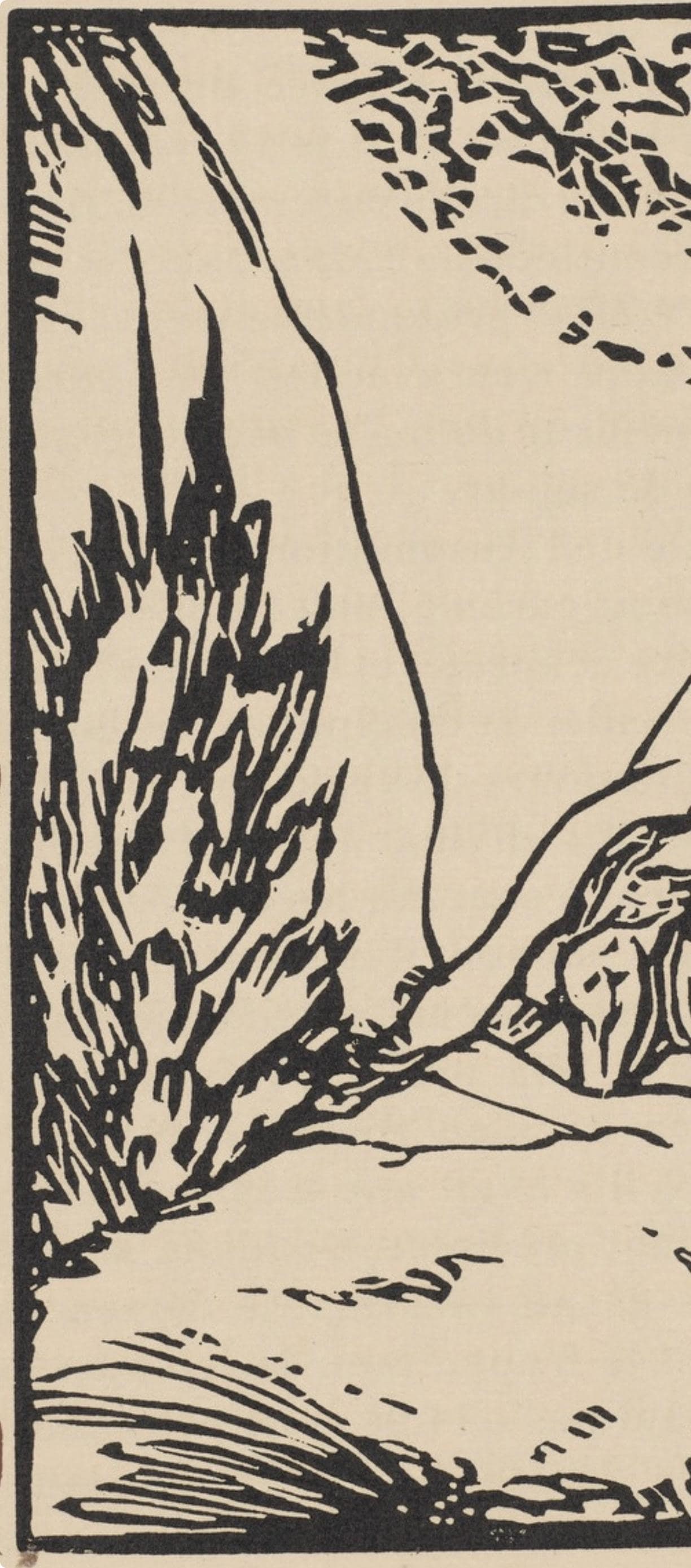 Woodcut - mile Bernard - Composition (Morane - No. 100) - Les Petites Fleurs de St. Franoise - 3