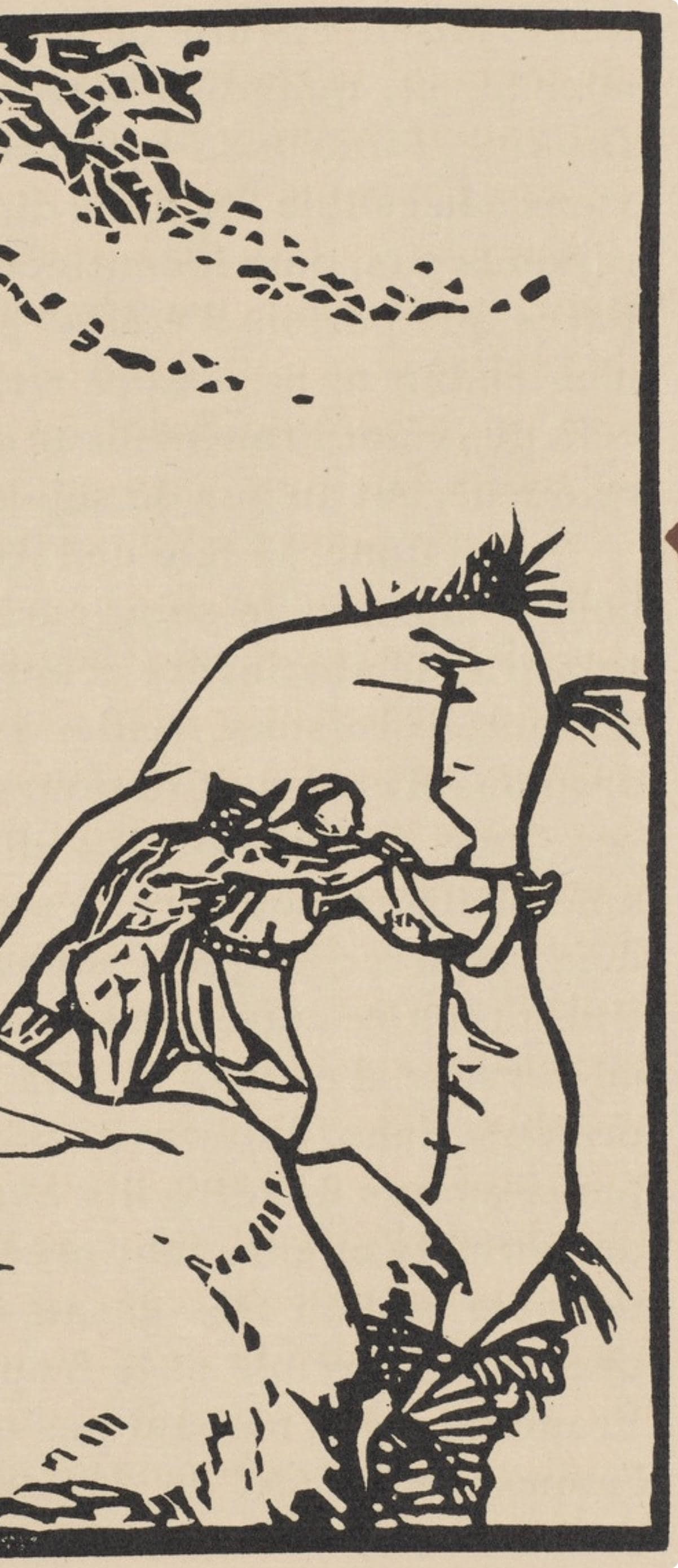 Woodcut - mile Bernard - Composition (Morane - No. 100) - Les Petites Fleurs de St. Franoise - 4