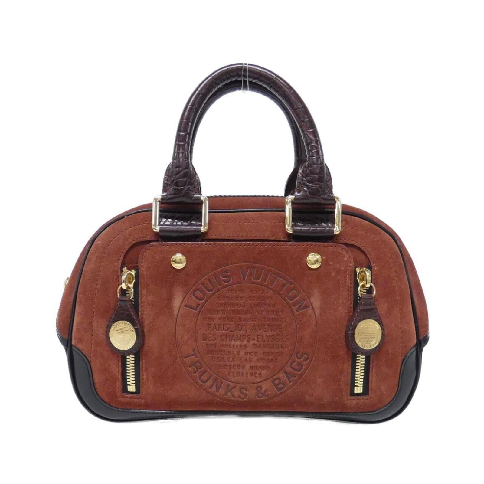Leather - Louis Vuitton Handbag Suede: Leather - Louis Vuitton Handbag Suede This listing features Leather - Louis Vuitton Handbag Suede. Item specifics are provided below. Item Specifics: Brand: Louis Vuitton Type: Handbag Material: Suede