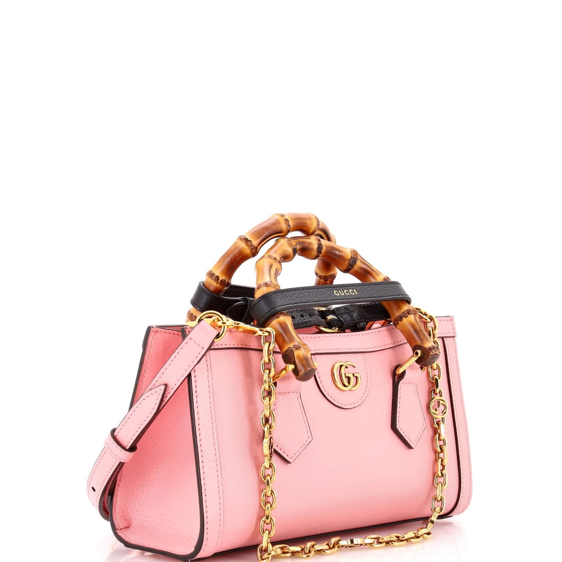 Small Gucci East West Diana NM Bamboo Handle Tote Leather - 2