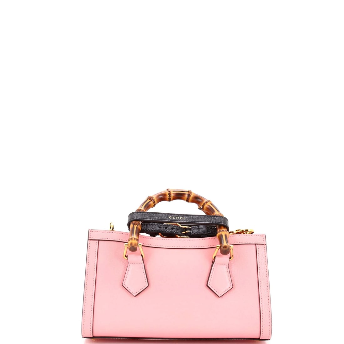 Small Gucci East West Diana NM Bamboo Handle Tote Leather - 4
