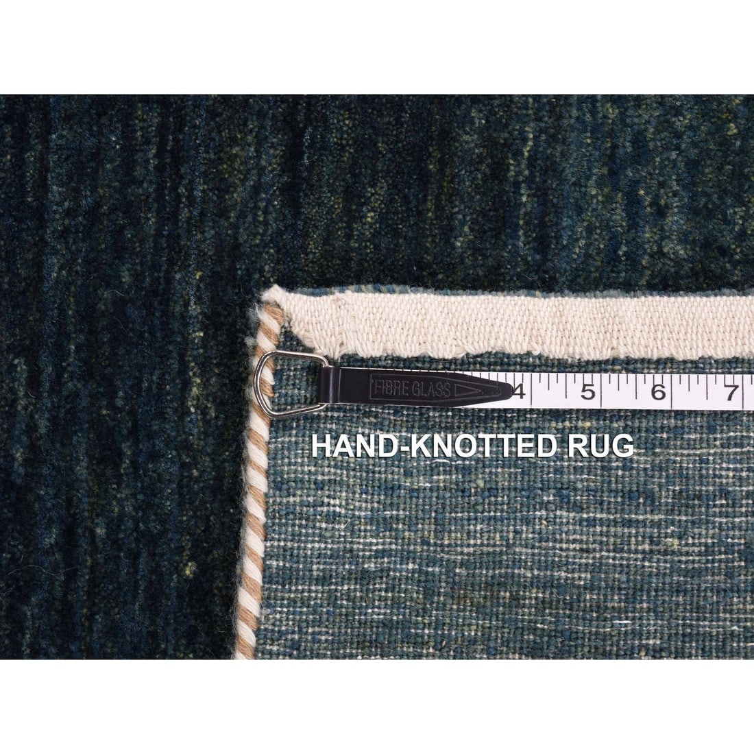 Rug 8'7"x12' Ivory Modern Wool Gabbeh Design Hand Knotted Oriental - 12