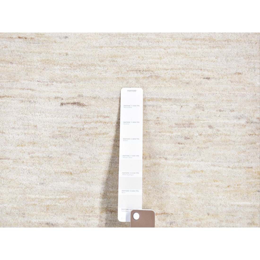 Rug 8'7"x12' Ivory Modern Wool Gabbeh Design Hand Knotted Oriental - 8