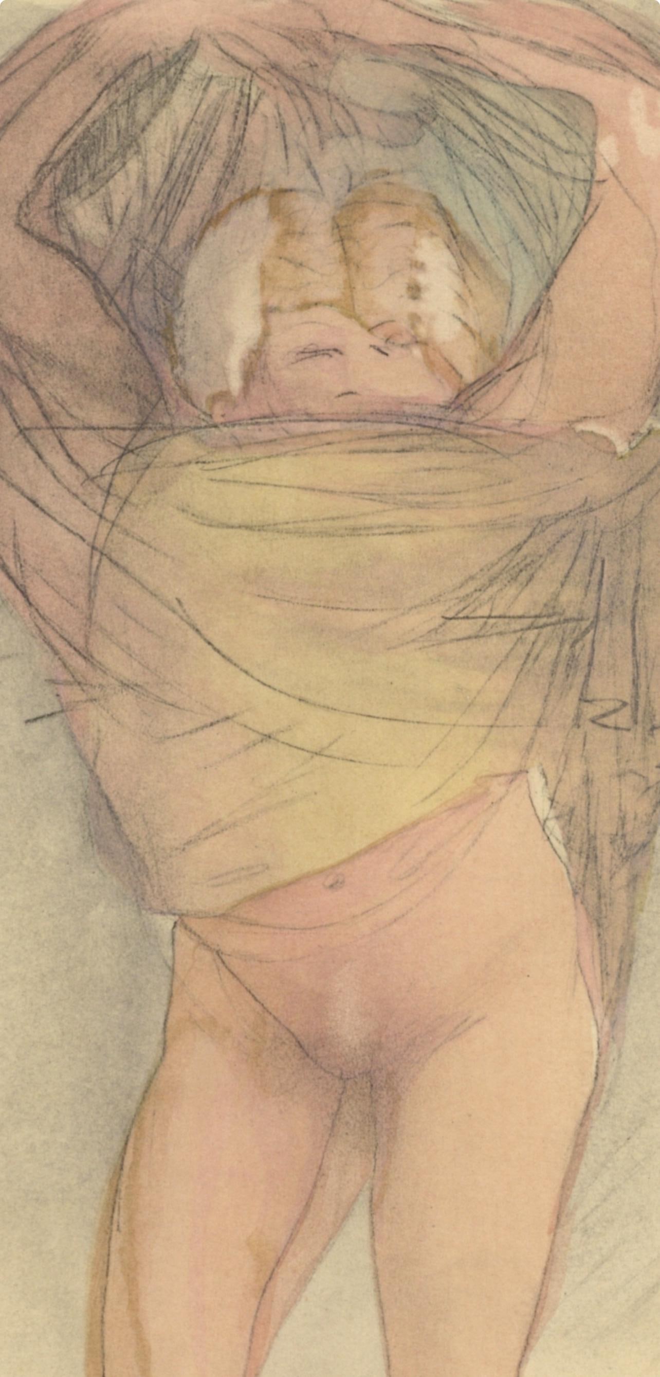 Lithograph - Auguste Rodin - Composition - La Varende - Rodin - 3