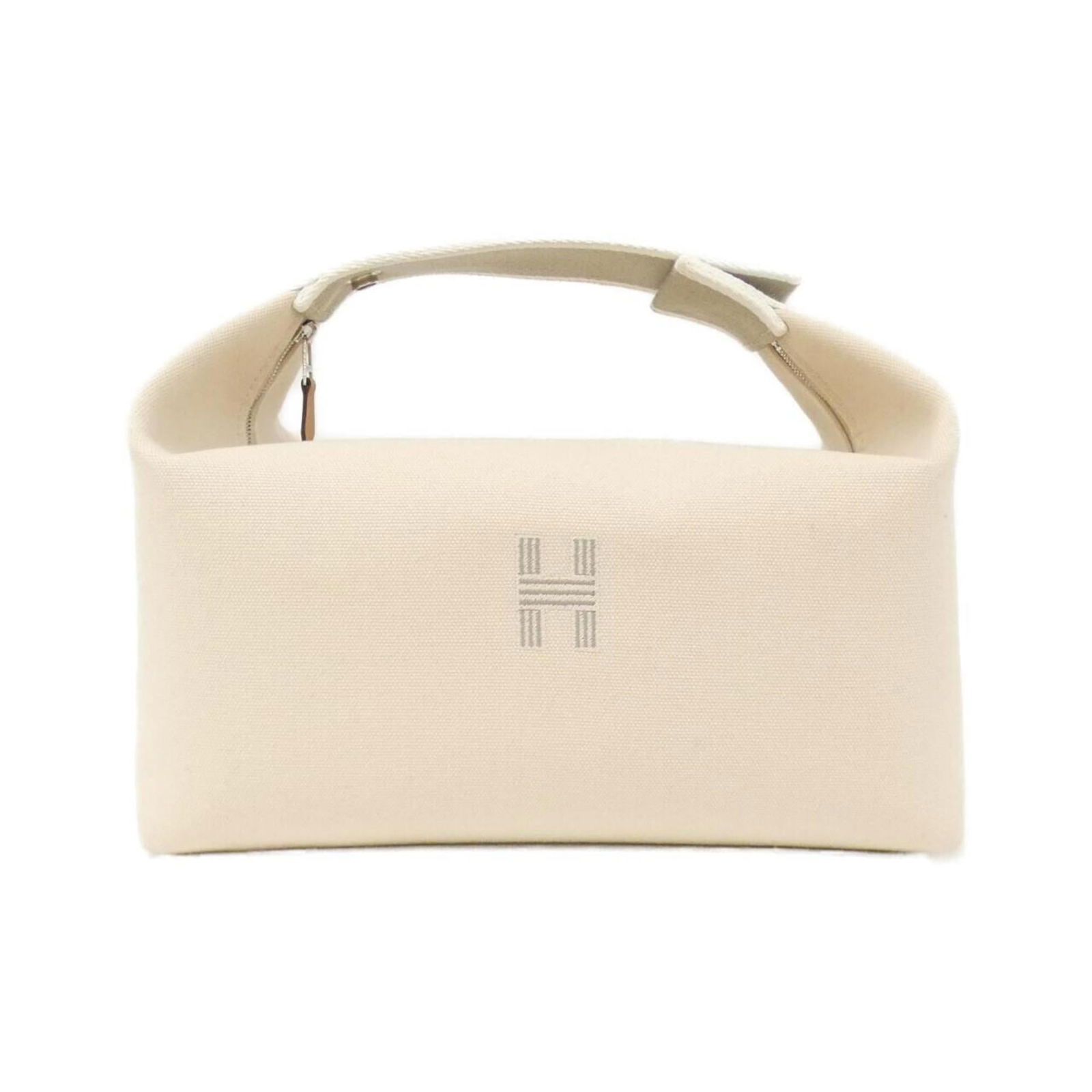 Canvas Hermes Pouch: Canvas Hermes Pouch This listing features Canvas Hermes Pouch. Item specifics are provided below. Item Specifics: Brand: Hermes Type: Pouch Material: Canvas Color: Natural Hardware Color: Silver Gende