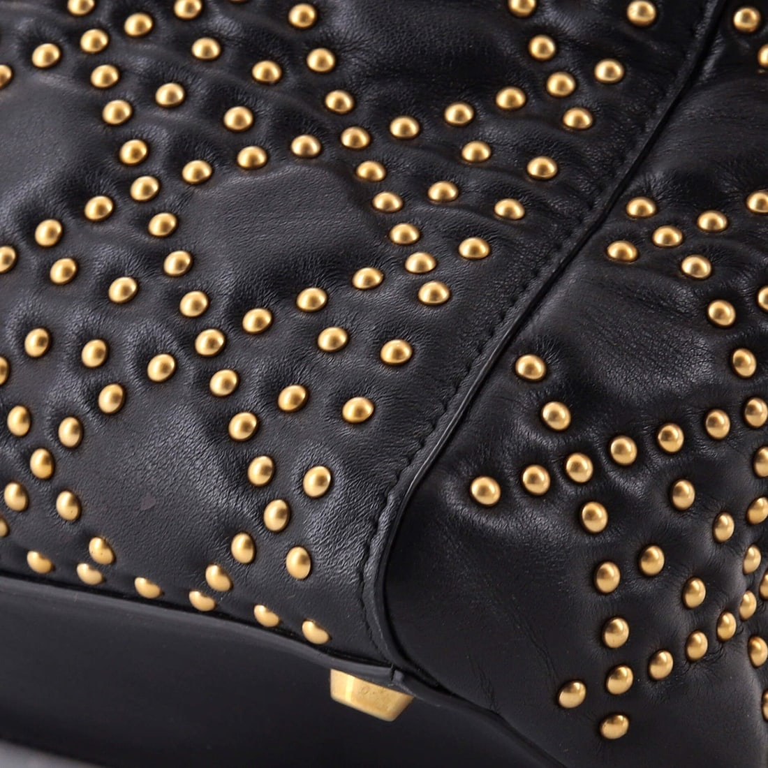 Medium Christian Dior Supple Lady Dior Bag Cannage Studded Lambskin - 6