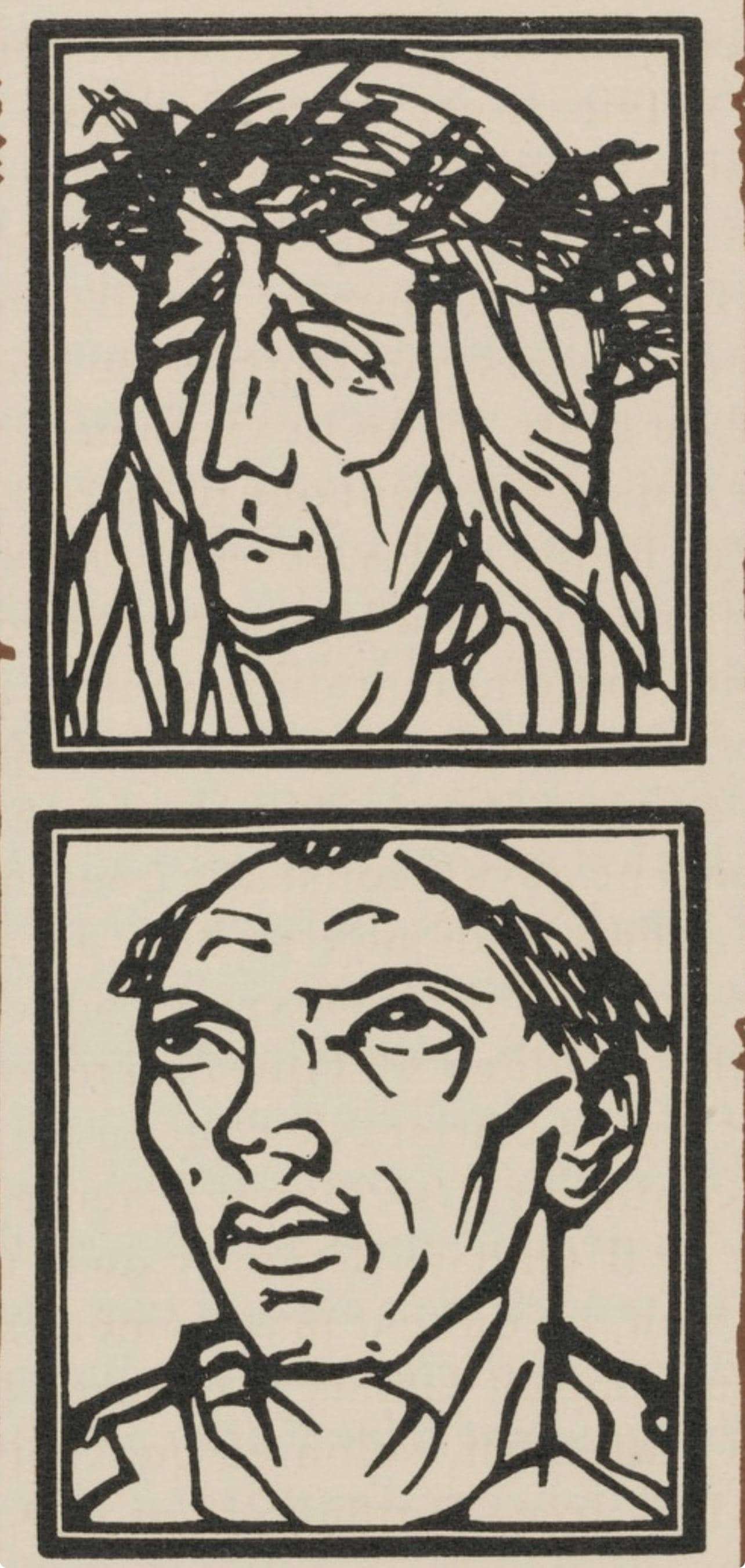 Woodcut - mile Bernard - Composition (Morane - No. 100) - Les Petites Fleurs de St. Franoise - 2