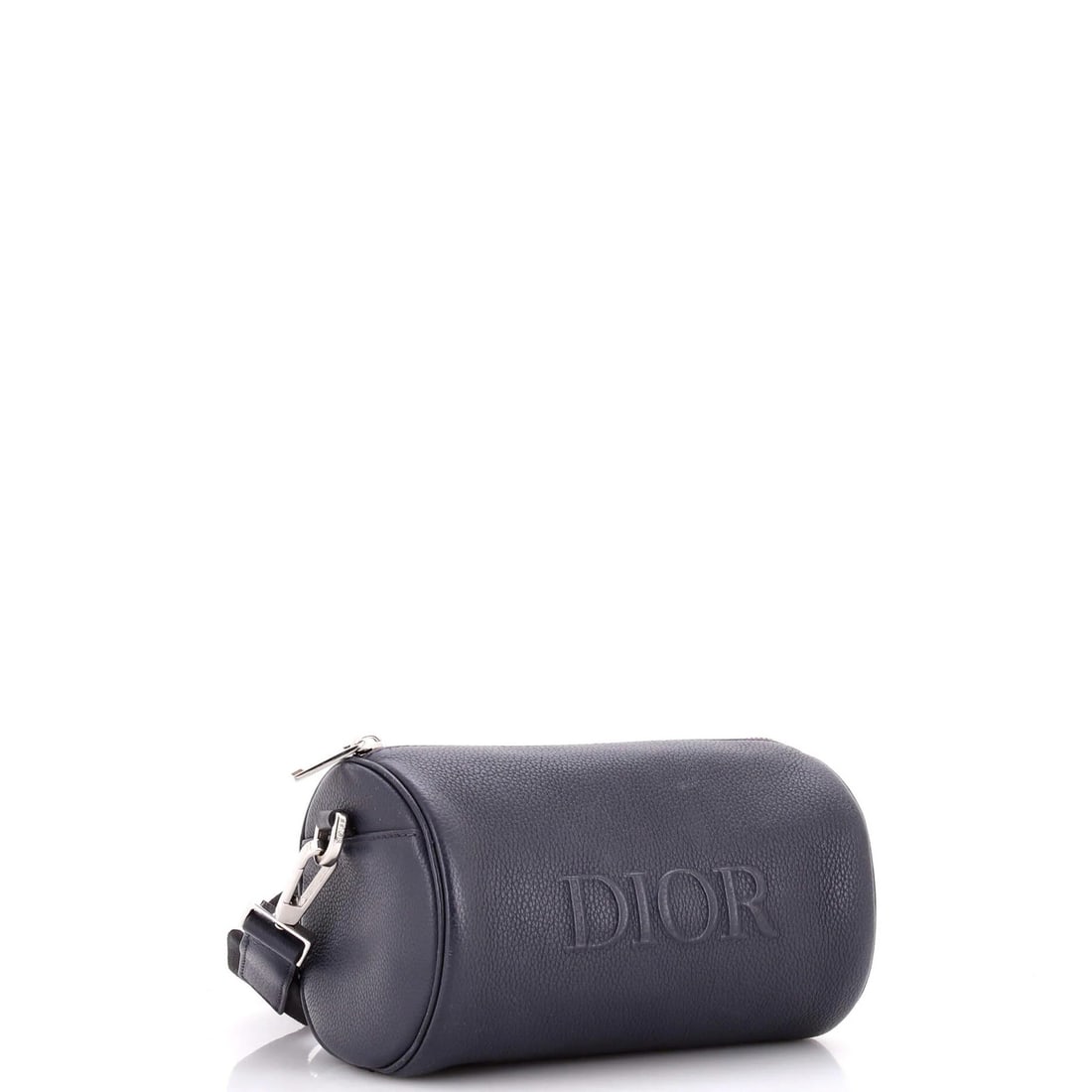 Leather Christian Dior Logo Roller Messenger Bag Embossed - 2