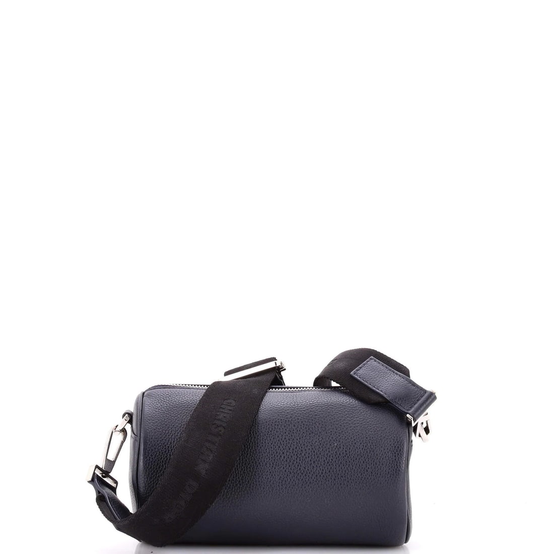 Leather Christian Dior Logo Roller Messenger Bag Embossed - 3