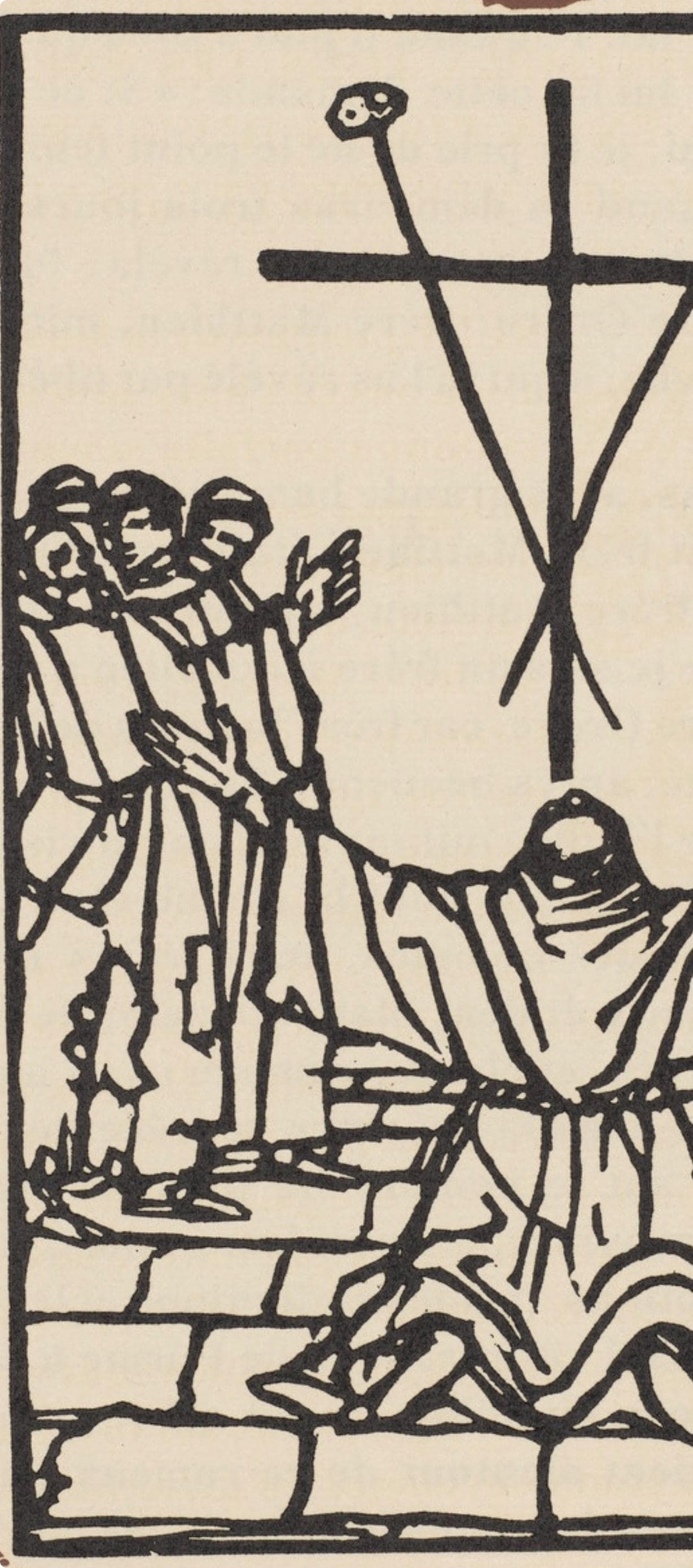 Woodcut - mile Bernard - Composition (Morane - No. 100) - Les Petites Fleurs de St. Franoise - 3