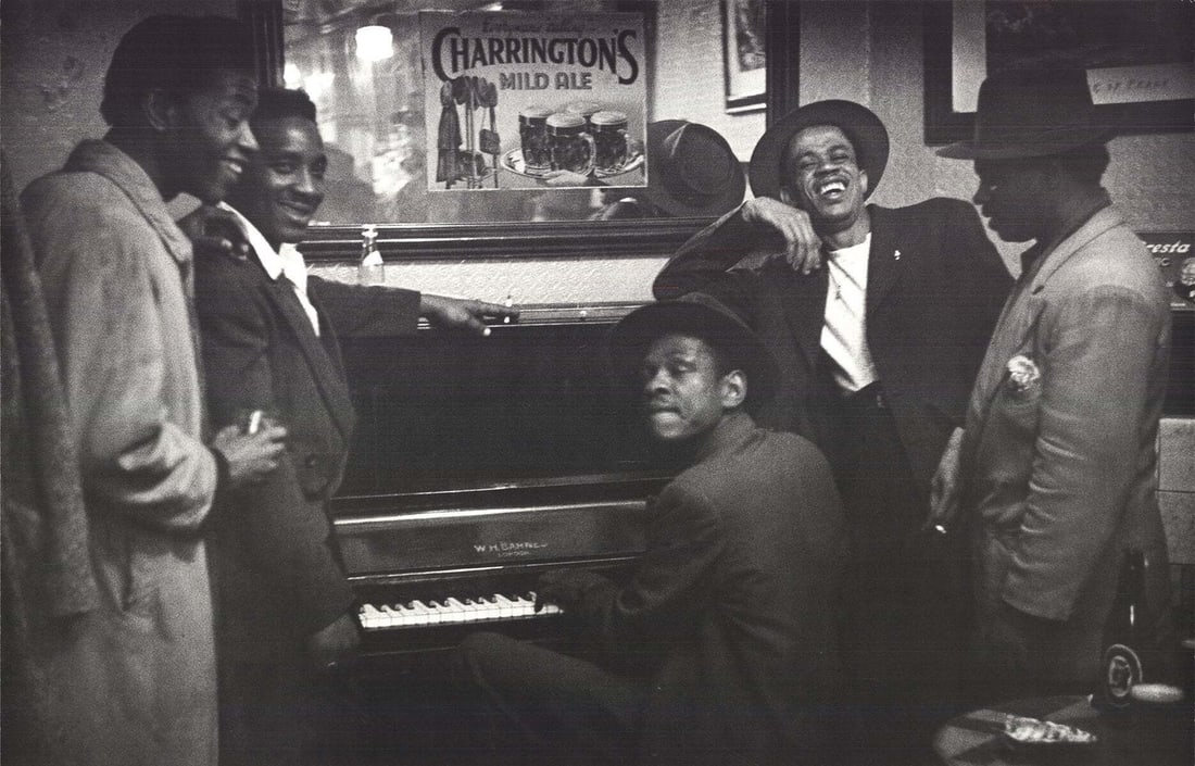 Am BERT HARDY Tickling the Ivories 19.75" x 27.5" Offset Lithograph 1990 African - 2