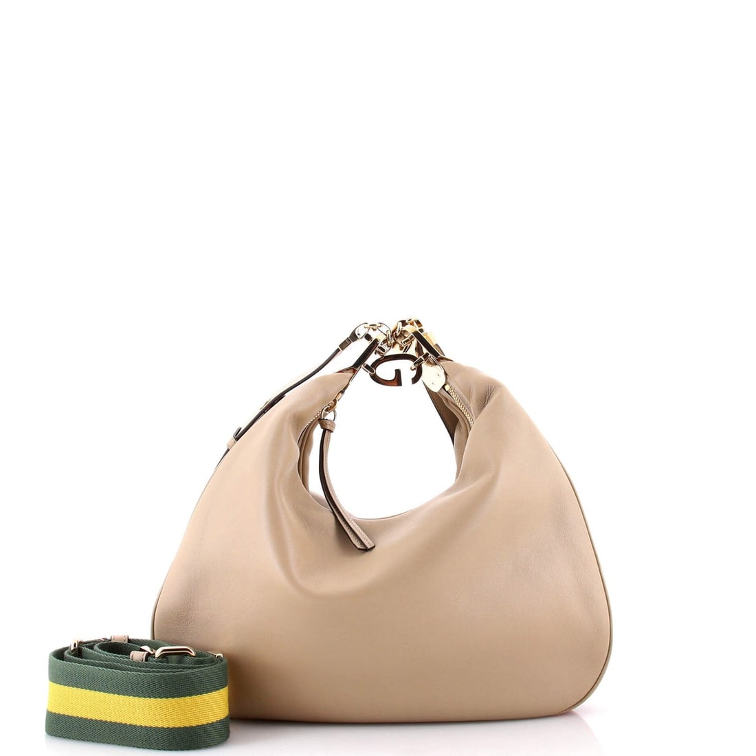 Large Gucci Attache Shoulder Bag Leather - 2