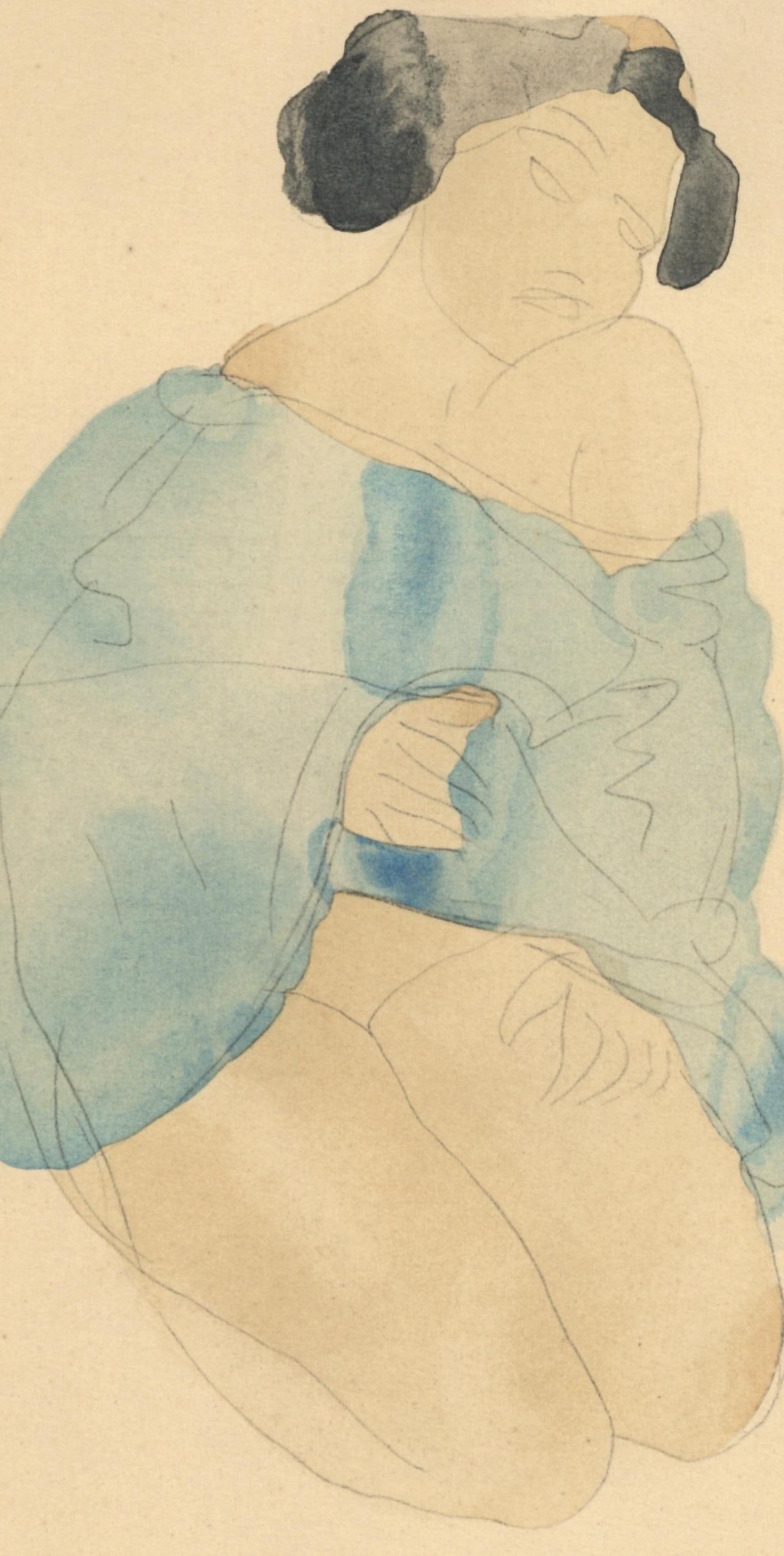 Lithograph - Auguste Rodin - Composition - La Varende - Rodin - 2