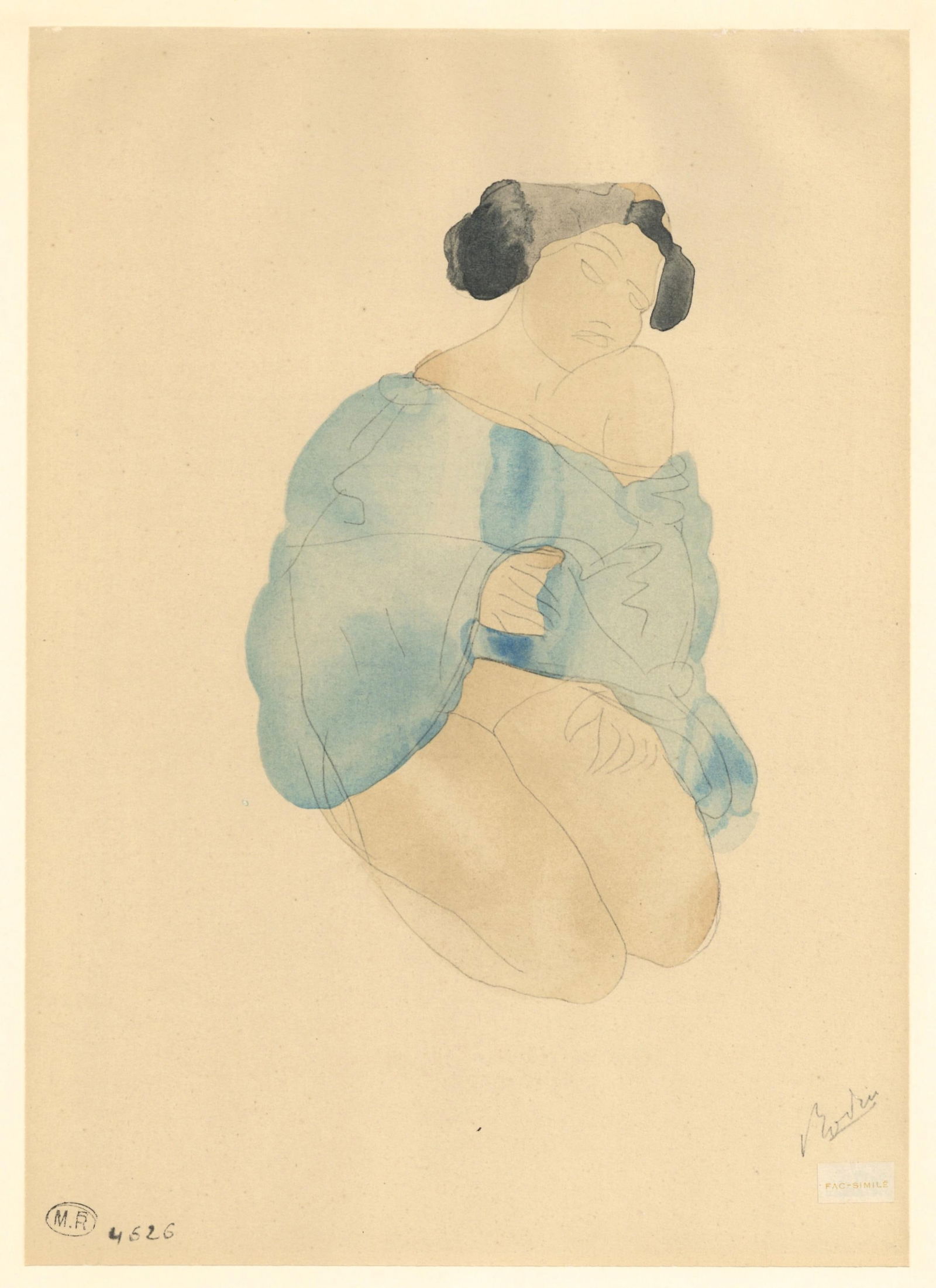 Lithograph - Auguste Rodin - Composition - La Varende - Rodin - 4