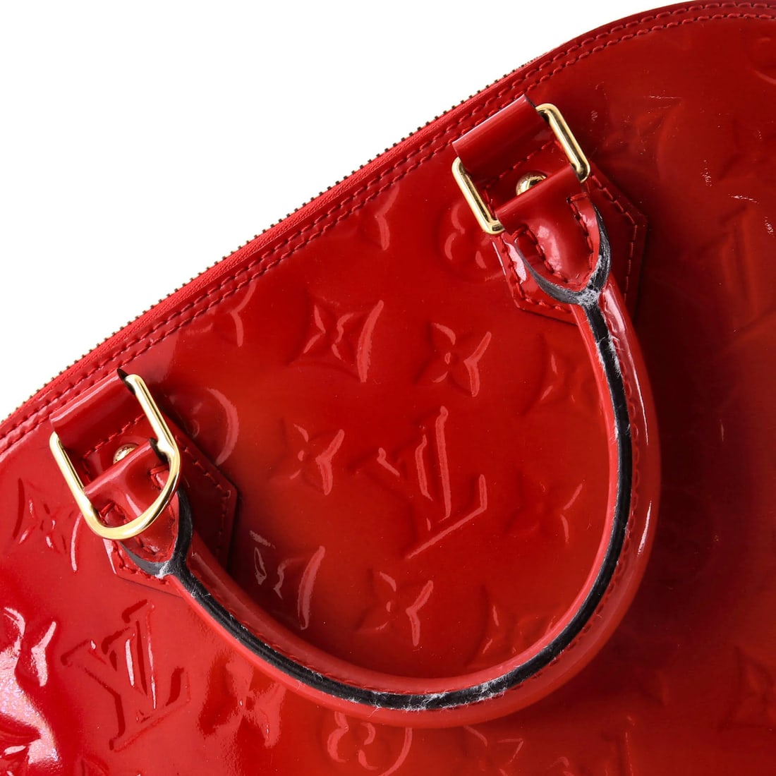 PM Louis Vuitton Alma Handbag Monogram Vernis - 7