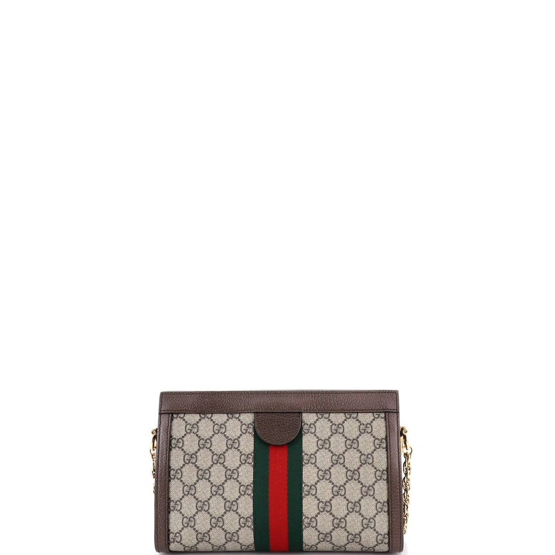 Small Gucci Ophidia Chain Shoulder Bag GG Coated Canvas - 3