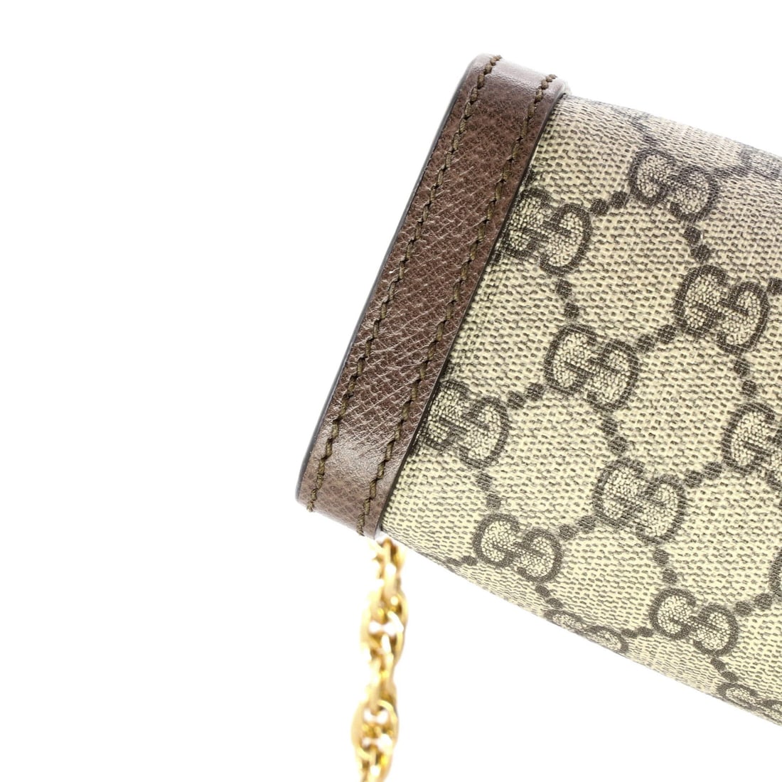 Small Gucci Ophidia Chain Shoulder Bag GG Coated Canvas - 6