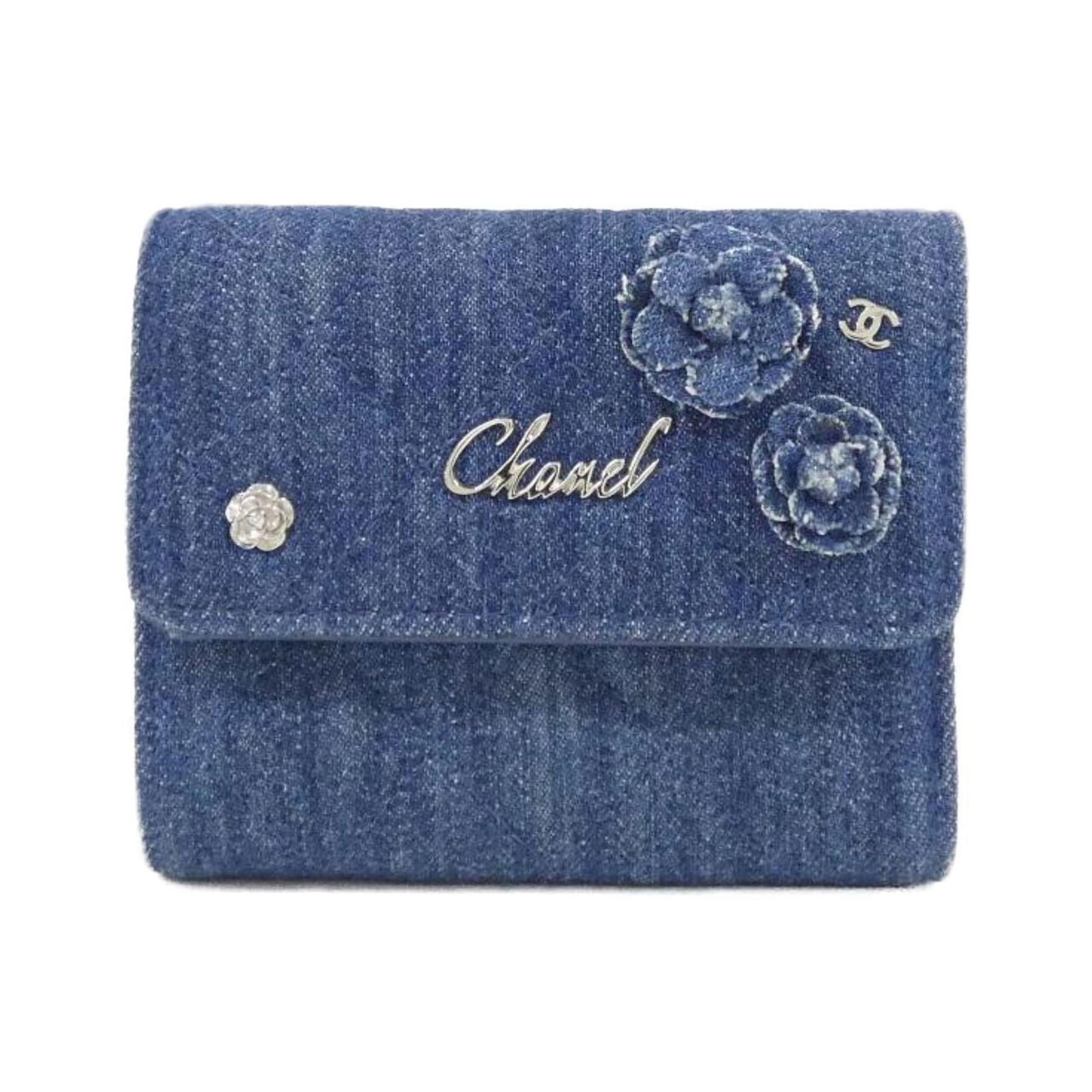 Denim Chanel Wallet (Tri-Fold): Denim Chanel Wallet (Tri-Fold) This listing features Denim Chanel Wallet (Tri-Fold). Item specifics are provided below. Item Specifics: Brand: Chanel Type: Wallet (Tri-Fold) Gender: Women Material: De