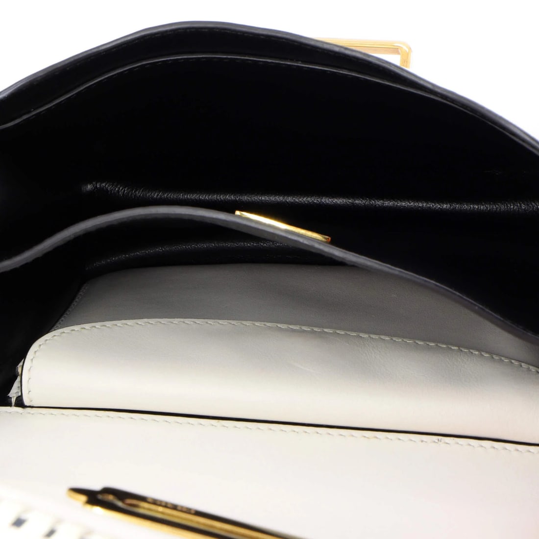 Small Prada Cahier Crossbody Bag Embellished Denim and Leather - 5