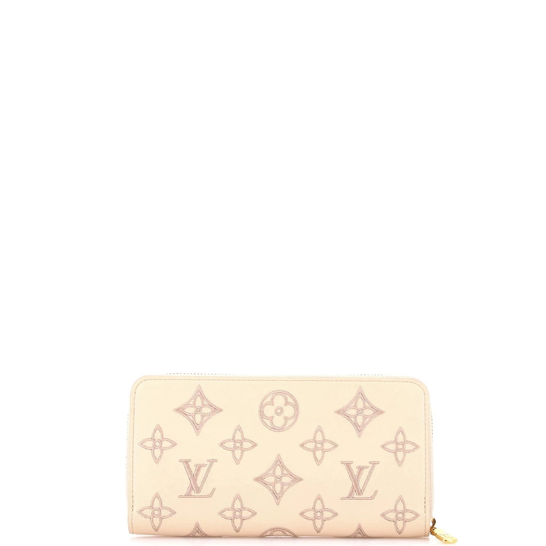 Leather Louis Vuitton Zippy Wallet Monogram Broderie Anglaise Embroidered - 3