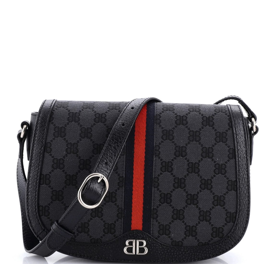 Medium Gucci x Balenciaga The Hacker Project Flap Messenger Bag BB Canvas: Medium Gucci x Balenciaga The Hacker Project Flap Messenger Bag BB Canvas This listing features Medium Gucci x Balenciaga The Hacker Project Flap Messenger Bag BB Canvas. Item specifics are provided