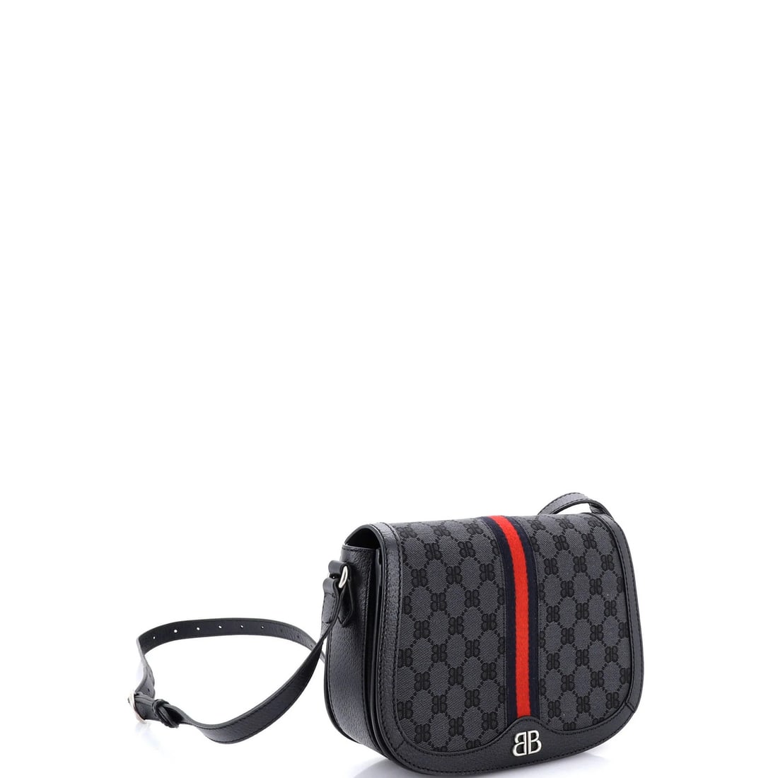 Medium Gucci x Balenciaga The Hacker Project Flap Messenger Bag BB Canvas - 2