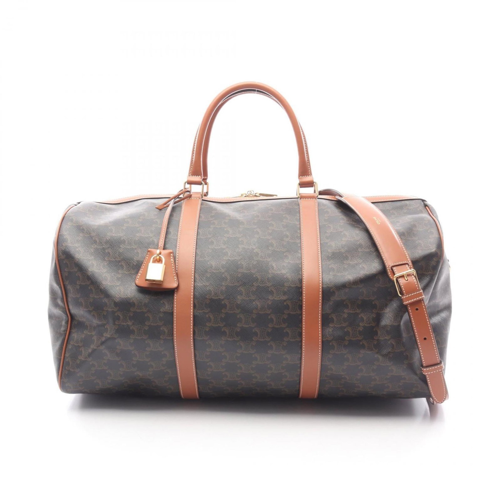 Leather - Celine Boston Bag Coated Canvas (1 of 6)