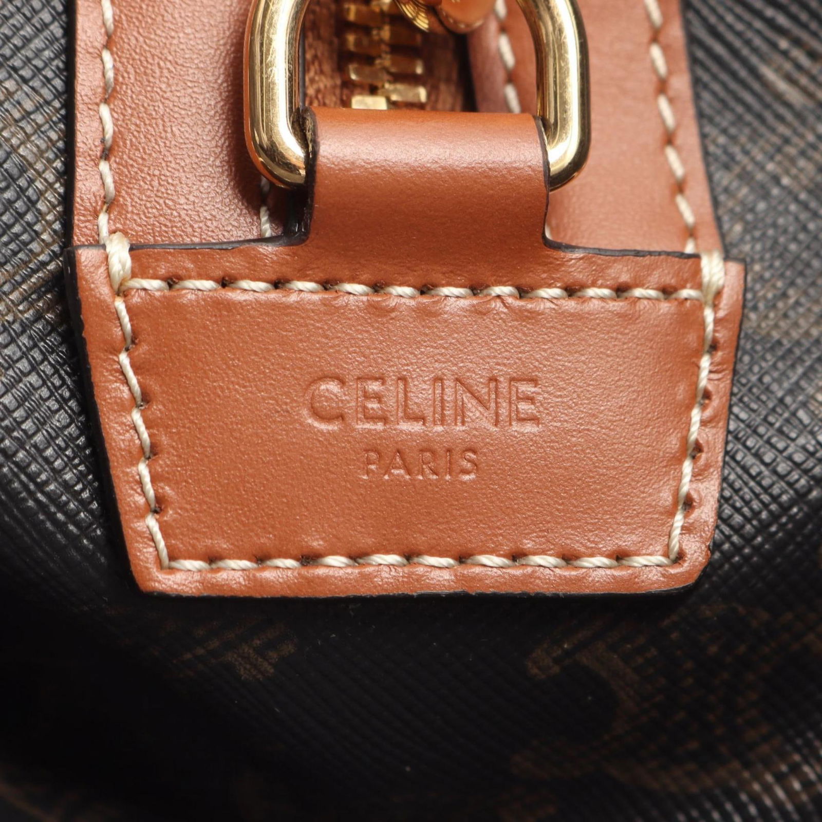 Leather - Celine Boston Bag Coated Canvas - 4