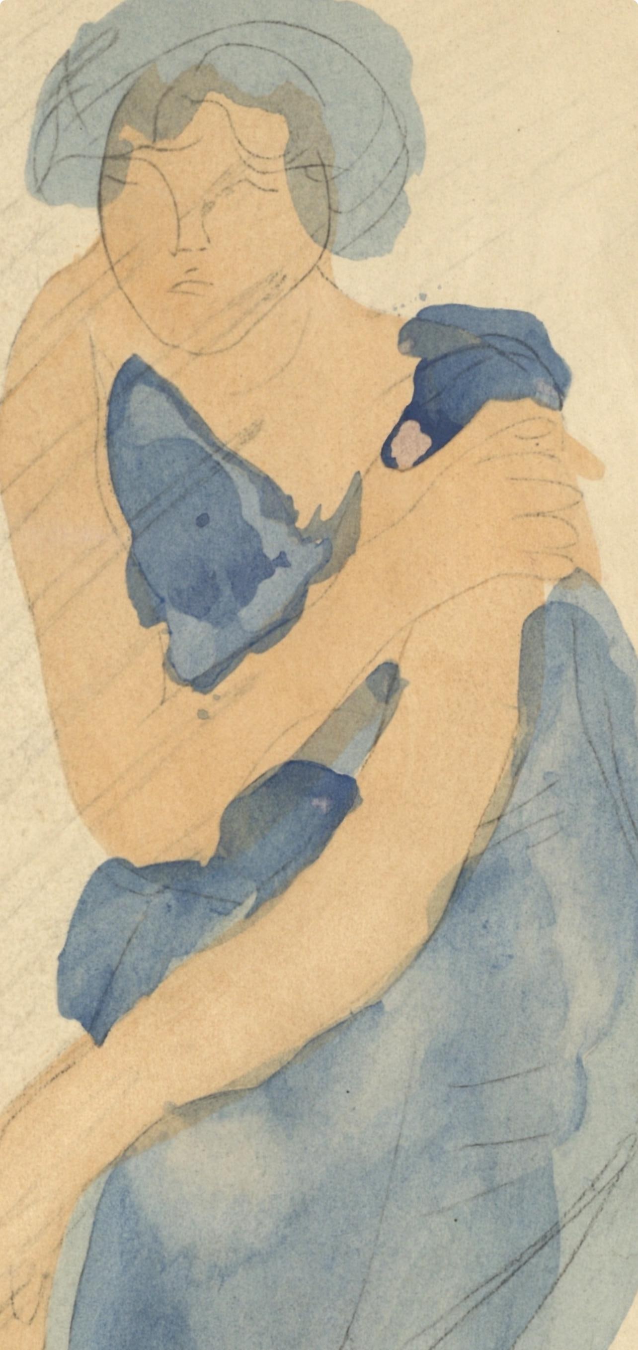 Lithograph - Auguste Rodin - Composition - La Varende - Rodin - 4