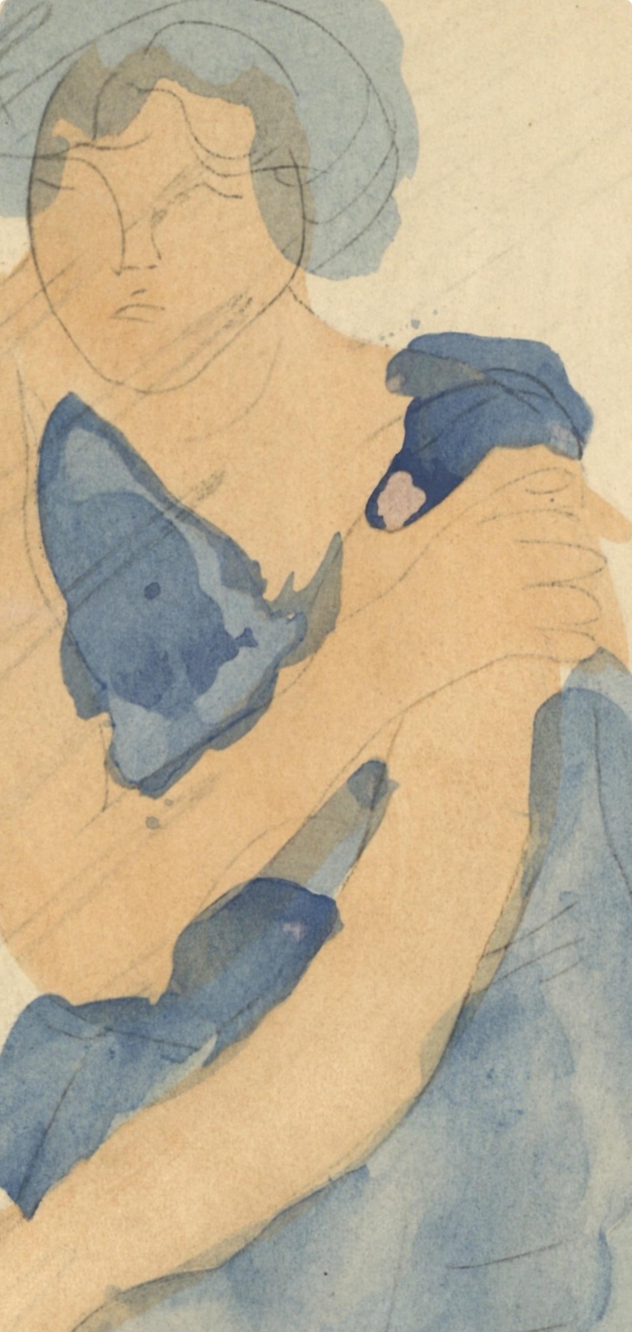 Lithograph - Auguste Rodin - Composition - La Varende - Rodin - 5