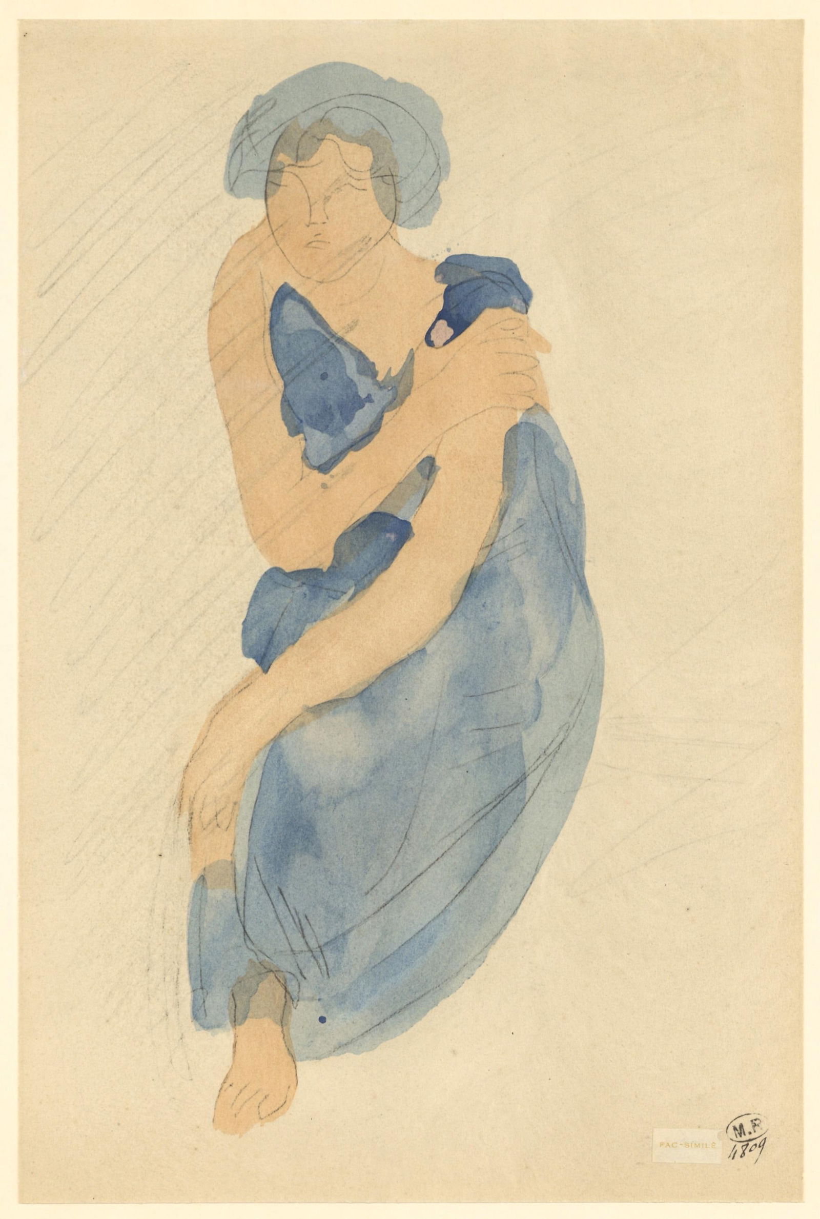 Lithograph - Auguste Rodin - Composition - La Varende - Rodin - 6