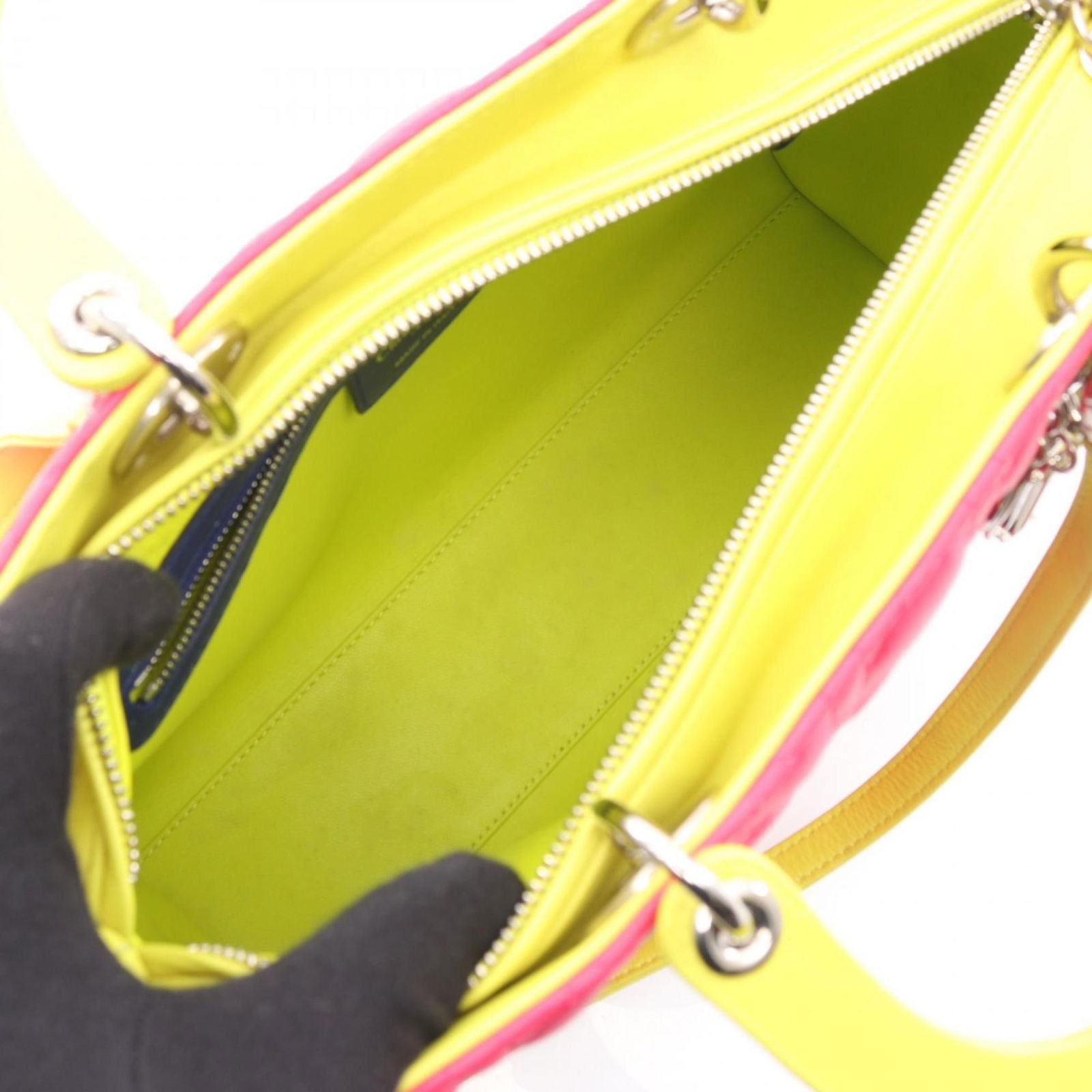 Leather Christian Dior Handbag - 3