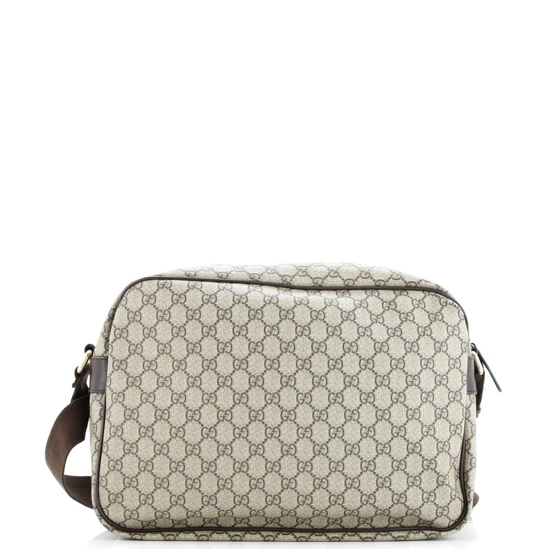 Large Gucci Front Zip Camera Bag GG Coated Canvas - 3